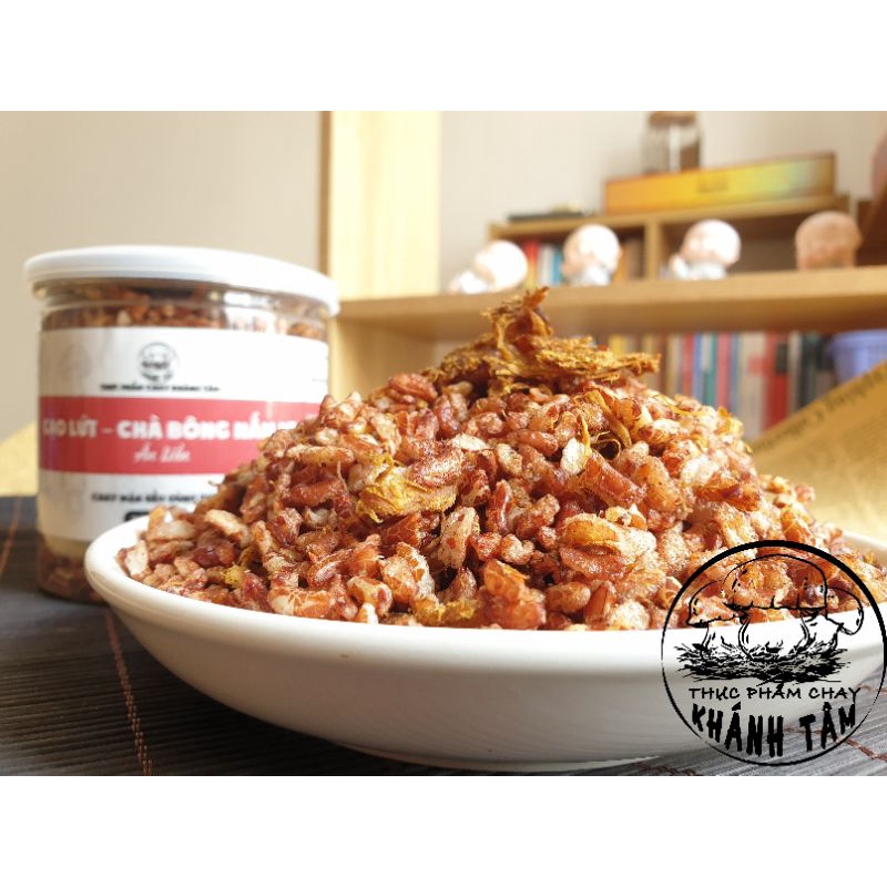 Gạo lứt - chà bông nấm Khánh Tâm hủ 100gr